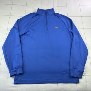 Masters Tech 1/2 Zip Pullover Mens Medium Blue Purple Performance Golf Casual